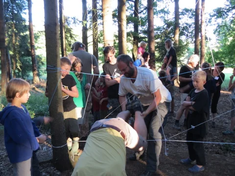 Hra prolejzání pavučiny