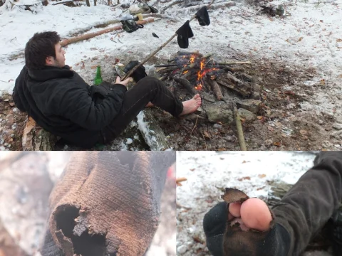 Někteří se museli před odchodem domů usušit
