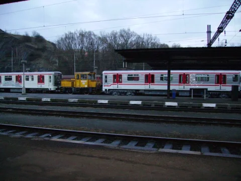 v Berouně jsme přestoupili na linku Ř