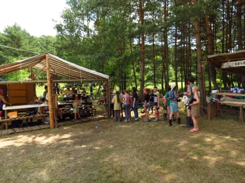 Oběd během přejezdu rovníku
