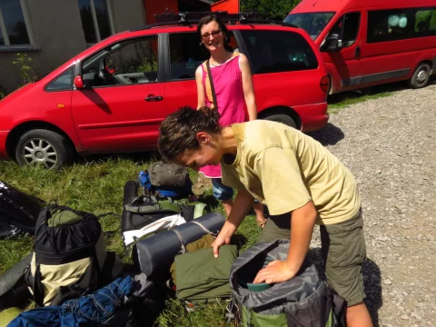 Nakládání věcí u klubovny