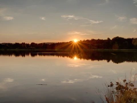 Západ slunce nad Vacákem (čekání na přepad)