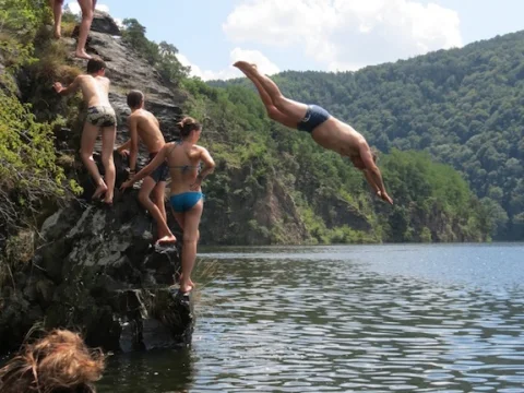 Koupání při výsadku