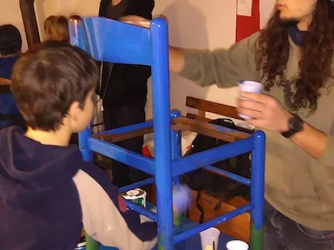 Malování židlí