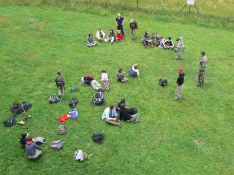 Lodní chátra z ptačí perspektivy