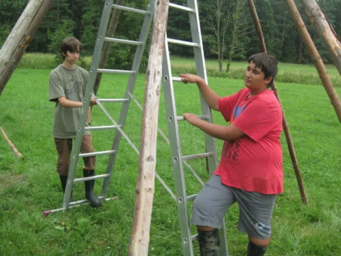Stavba tee-pee