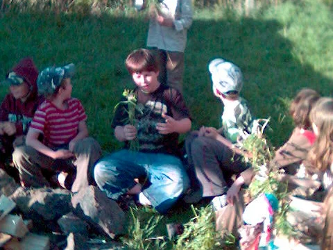 Přípravy na podpal
