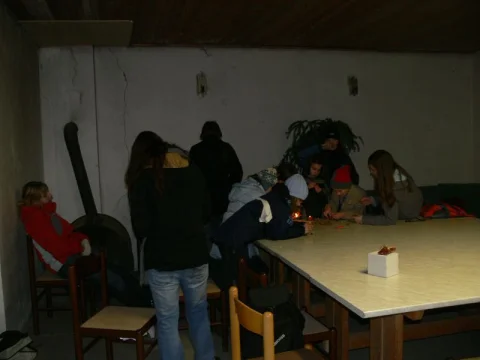 Vánoční atmosféra klubovny