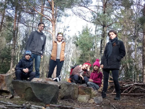druhý oheň na kamenné