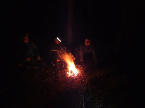 Rozdělávání ohně u Ledové královny