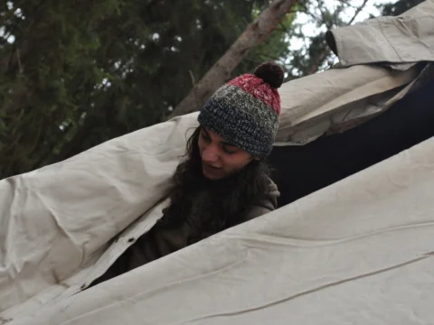 Stavba tee-pee